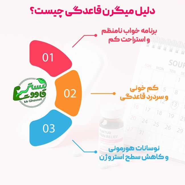 علت میگرن قاعدگی